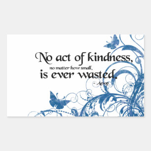 vriendelijkheid vlinderdrain rechthoekige sticker