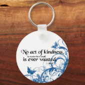 vriendelijkheid vlinderdrain sleutelhanger (Voorkant)