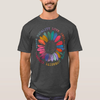 Vriendelijkheid Vrede Gelijkheid Hoop Liefde Diver T-shirt