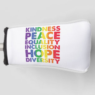 Vriendelijkheid Vrede Gelijkheid Liefde Inclusie H Golfheadcover