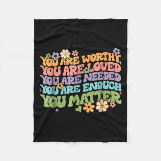 vriendelijkheid wees aardig groovy bewustzijn van fleece deken