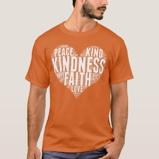 Vriendelijkheid WordCloud Be Kind Stop Pesten Eenh T-shirt