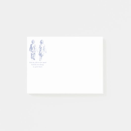 Vrienden altijd in je hart Quote Post-it® Notes (Voorkant)