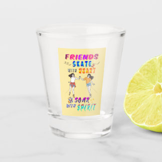 Vrienden Barware Skate Met Hart Soar Met Geest Shot Glas