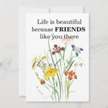 VRIENDEN BEDANKT KAARTEN