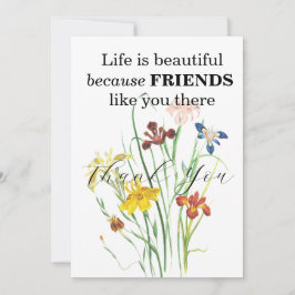 VRIENDEN BEDANKT KAARTEN