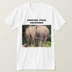 Vrienden Blijven Bij Elkaar Olifanten T-shirt