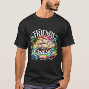 Vrienden Cruise 2026 Cruise Squad 2026 Grappige Vr T-shirt