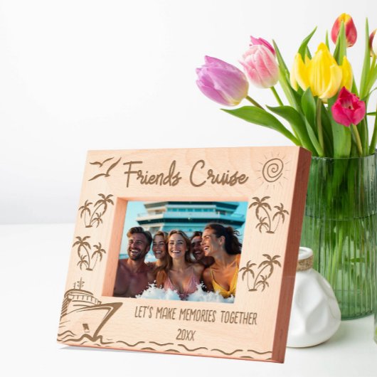 Vrienden Cruise Laten we samen herinneringen maken Gegraveerde Lijstjes