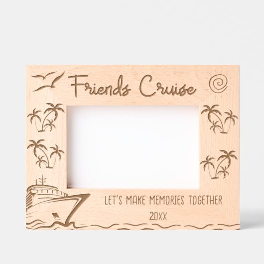 Vrienden Cruise Laten we samen herinneringen maken Gegraveerde Lijstjes (Voorkant)