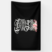 Vrienden die samen blijven spandoek (Verticaal)