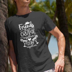Vrienden Die Samen Cruisen Groepsreis Vakantie T-shirt