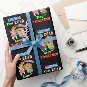 Vrienden die samen lezen, blijven bij elkaar cadeaupapier