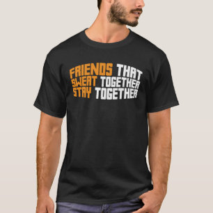 Vrienden die samen zwemmen t-shirt