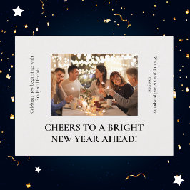 Vrienden en familie Nieuwjaarsfoto Feestdagenkaart