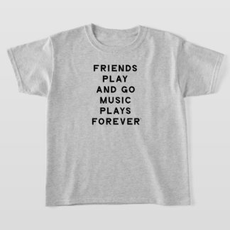 Vrienden en Muziek Quote Kinder T-Shirt