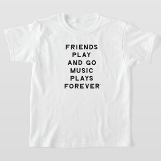 Vrienden en Muziek Quote Kinder T-Shirt
