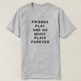 Vrienden en Muziek Quote Mannen T-Shirt