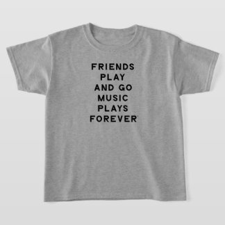 Vrienden en Muziek Quote Meisjes T-Shirt