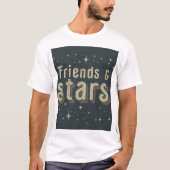 Vrienden en sterren t-shirt (Voorkant)