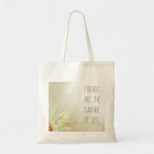 Vrienden en zonneschijn tote bag