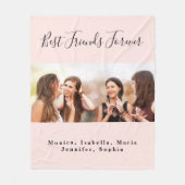 Vrienden foto blush roze fleece deken (Voorkant)