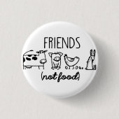 VRIENDEN (geen levensmiddelen) Ronde Button 3,2 Cm (Voorkant)