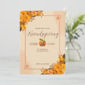 Vrienden geven Dinner Party Uitnodigingen (Staand voorkant)