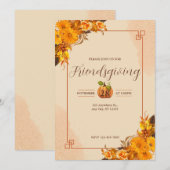 Vrienden geven Dinner Party Uitnodigingen (Voorkant / Achterkant)