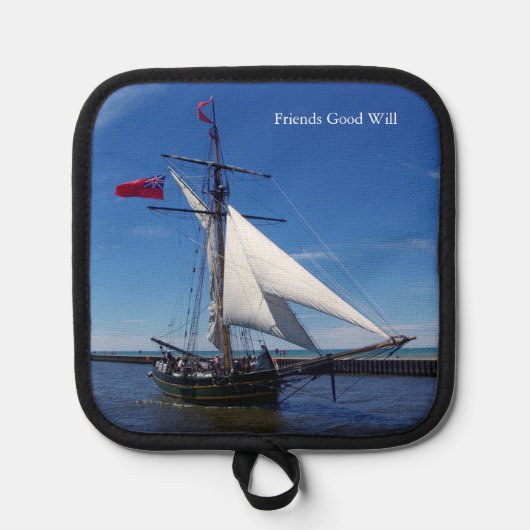 Vrienden Goede Wil pot houder (Voorkant)