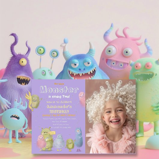 Vrienden Grappige Monsters verjaardag Kaart