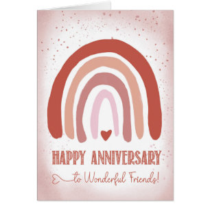 Vrienden Jubileum Hand geschilderd Zacht Roze Wate