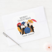VRIENDEN™ Karakter Silhouet | Christmas Gift Label (Envelop)