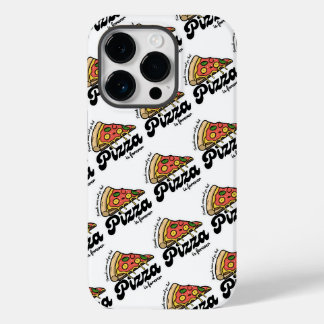 Vrienden komen en gaan, maar pizza is voor altijd Case-Mate iPhone 14 pro hoesje