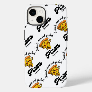Vrienden komen en gaan, maar pizza is voor altijd Case-Mate iPhone 14 hoesje