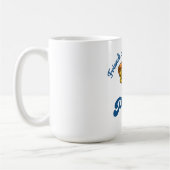 Vrienden komen en gaan, maar pizza is voor altijd  koffiemok (Links)