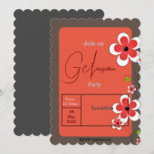 Vrienden krijgen een uitnodiging (Voorkant / Achterkant)