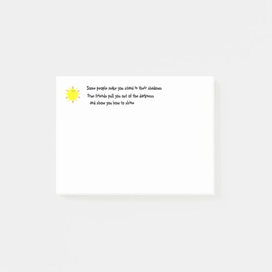 Vrienden laten je schijnen post-it® notes (Voorkant)