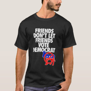 VRIENDEN LATEN VRIENDEN DE DEMOCRAT Essentieel NIE T-shirt