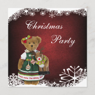 Vrienden maken de feestdag met een kerstBeer Kaart