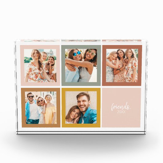 Vrienden Modern Minimal Photo Block Fotoblokken (Voorkant)