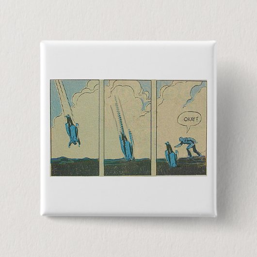 Vrienden OKÉ? Vierkante Button 5,1 Cm (Voorkant)