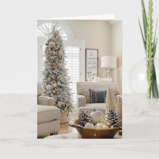 VRIENDEN OM TE ONTHOUDEN TIJDENS "KERST" FEESTDAGEN KAART (Voorkant)