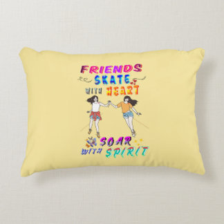 Vrienden Polyester Skate Met Hart Zweef Met Geest Accent Kussen