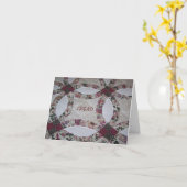 Vrienden/quilts Kaart (Gele Bloem)