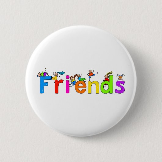 Vrienden Ronde Button 5,7 Cm (Voorkant)