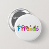 Vrienden Ronde Button 5,7 Cm (Voorkant /achterkant)