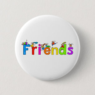 Vrienden Ronde Button 5,7 Cm