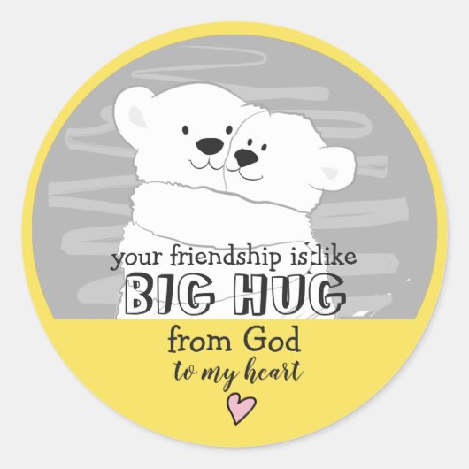 Vrienden Ronde Sticker (Voorkant)