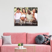 Vrienden Script Fotocanvas Afdrukken (Insitu (Woonkamer))